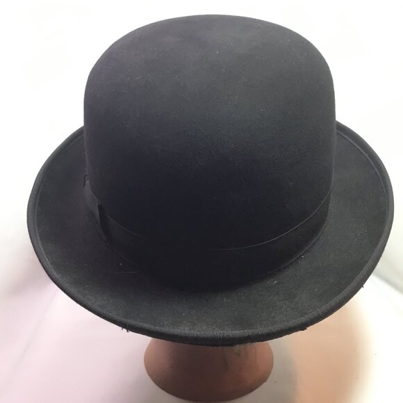 Beaver Brands Hats Derby Black 5X Fur Size 7 - Picture 3 of 13